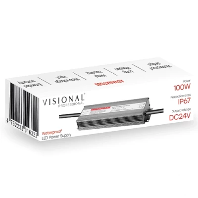 Ūdensizturīgs LED barošanas bloks 24V, 4.16A, 100W, IP67